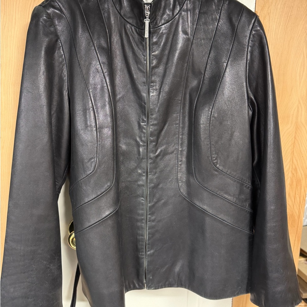 Preston & York Black Leather Jacket